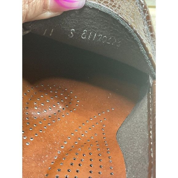 Sas Tripad Comfort Foot Bed Simplify Brown Croc Loafer SlipOn Womens US11 Patent - Picture 7 of 9